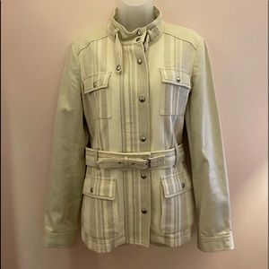 Banana Republic Heritage Ivory Field Jacket M NWT